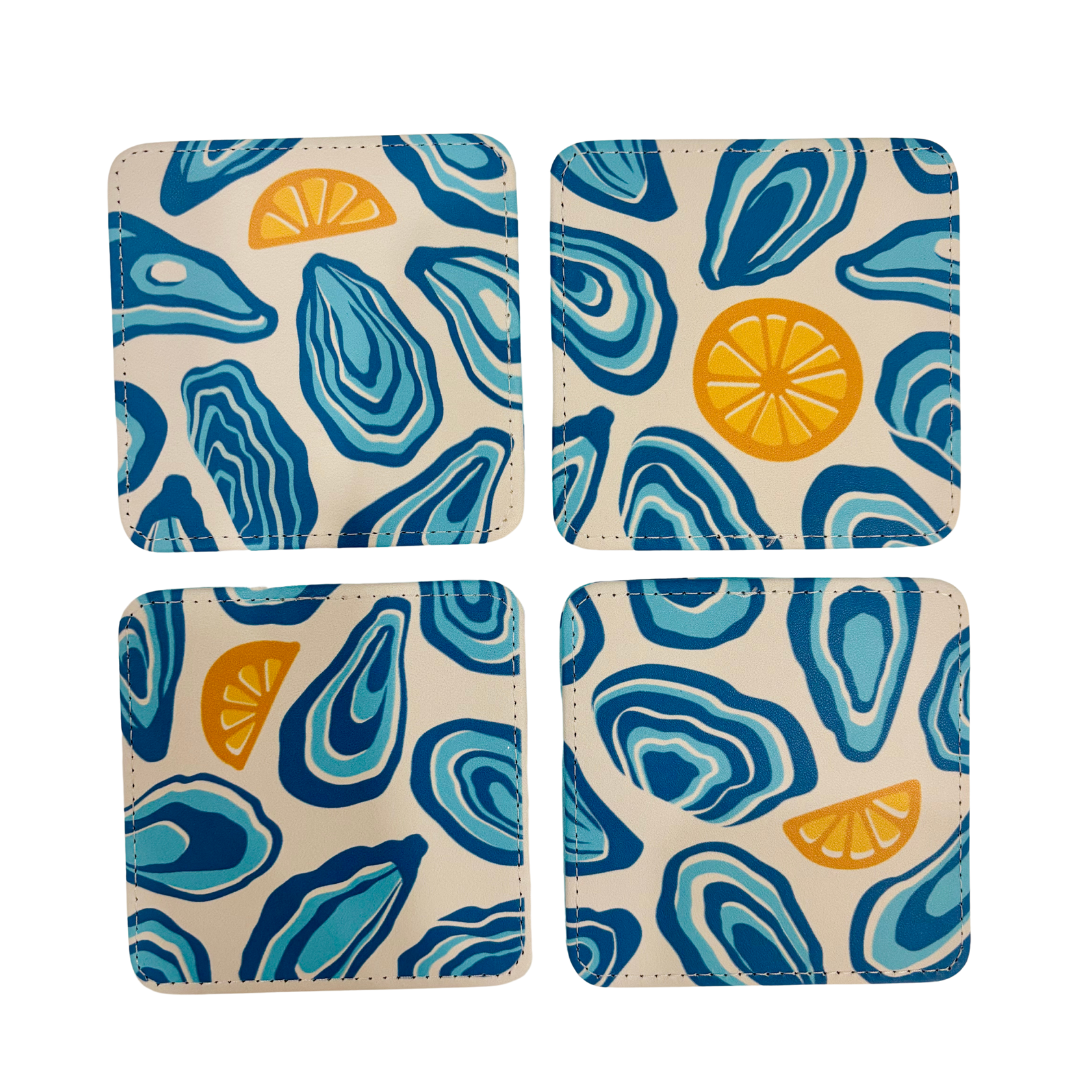 Oyster Twist Coasters, Set of 4