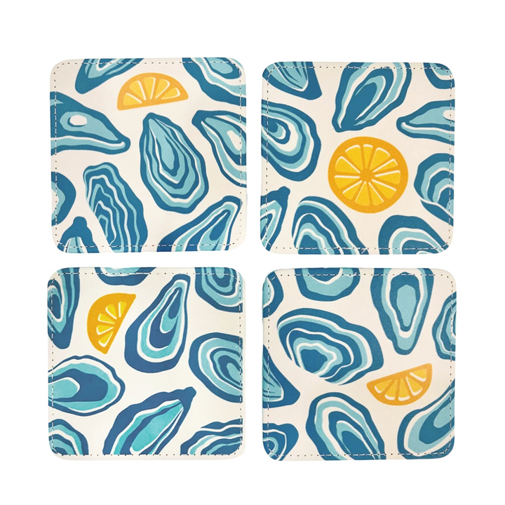 Oyster Twist Coasters, Set of 4