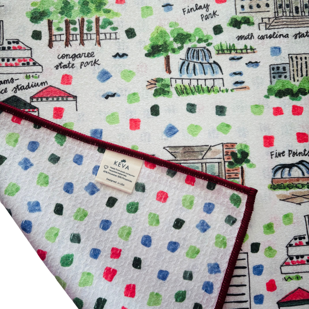 Columbia Double-Sided Tea Towel