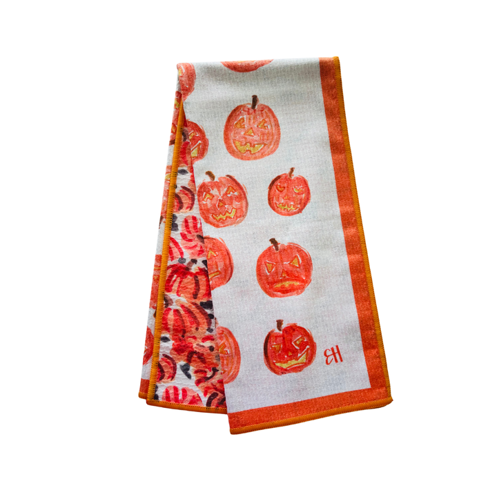 Pumpkin Patch Double-Sided Tea Towel