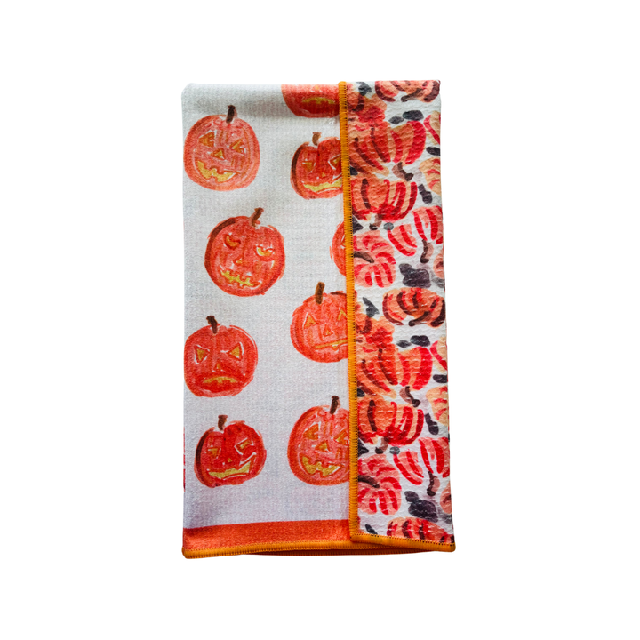 Pumpkin Patch Double-Sided Tea Towel