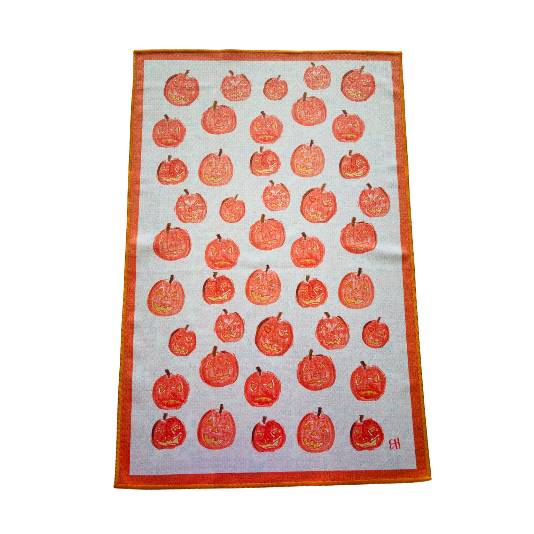 Pumpkin Patch Double-Sided Tea Towel