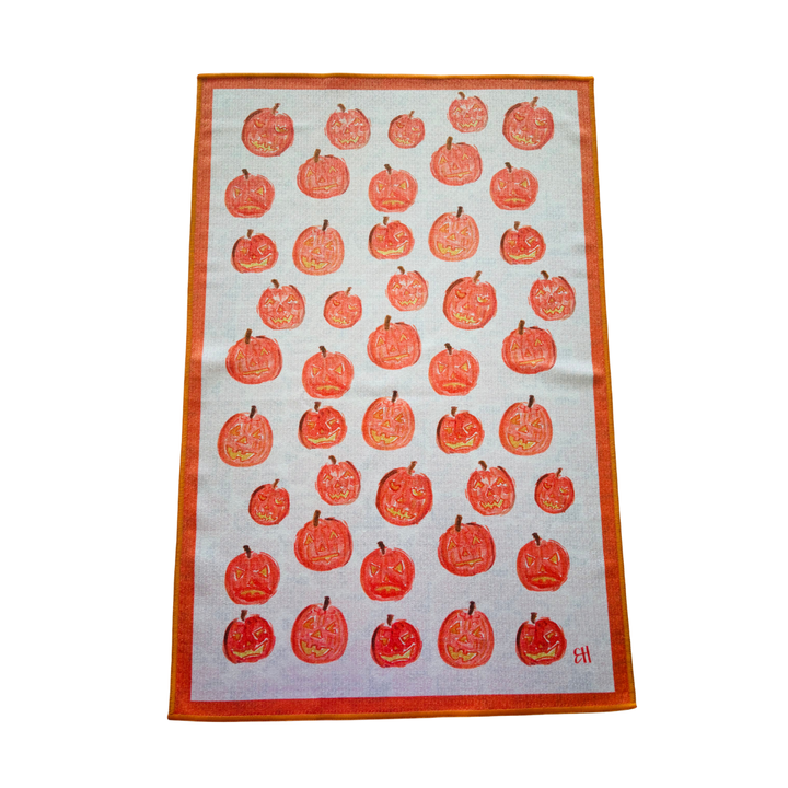 Pumpkin Patch Double-Sided Tea Towel