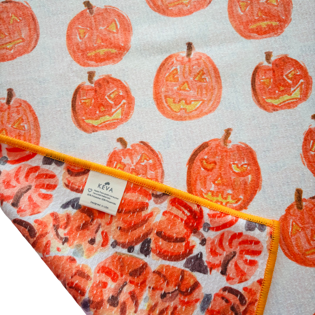 Pumpkin Patch Double-Sided Tea Towel