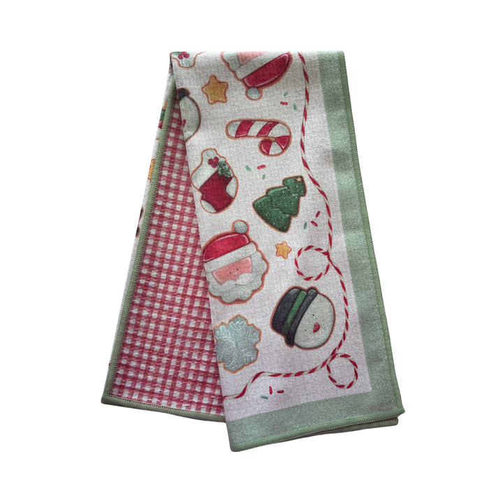 Christmas Cookies Double-Sided Tea Towel