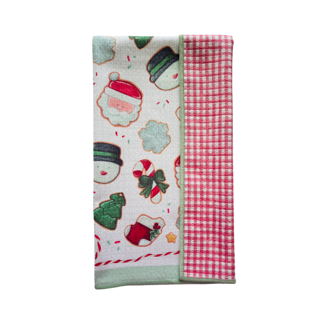 Christmas Cookies Double-Sided Tea Towel
