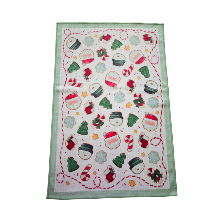 Christmas Cookies Double-Sided Tea Towel