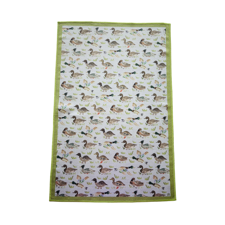 Duck, Duck Double-Sided Tea Towel