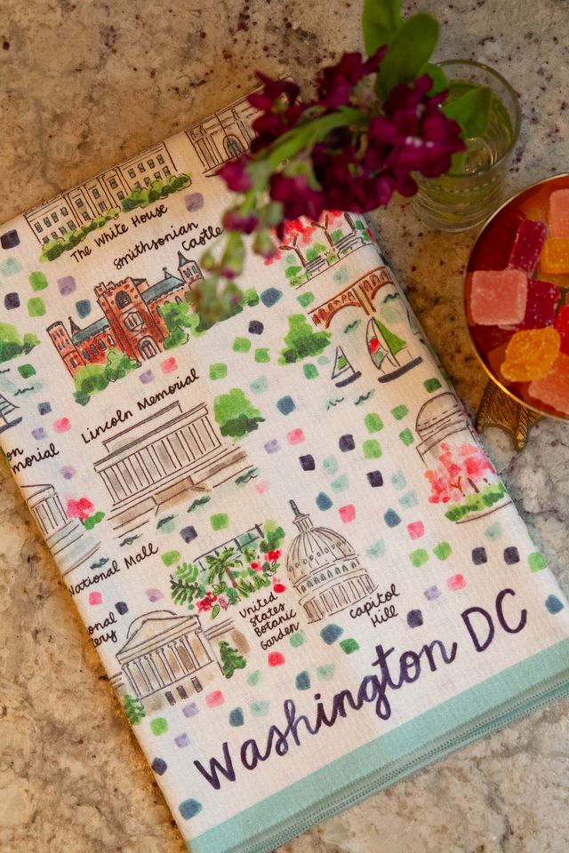 Washington, DC Double-Sided Tea Towel