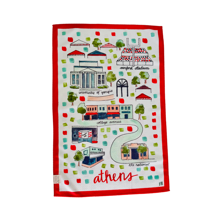 Athens Double-Sided Tea Towel