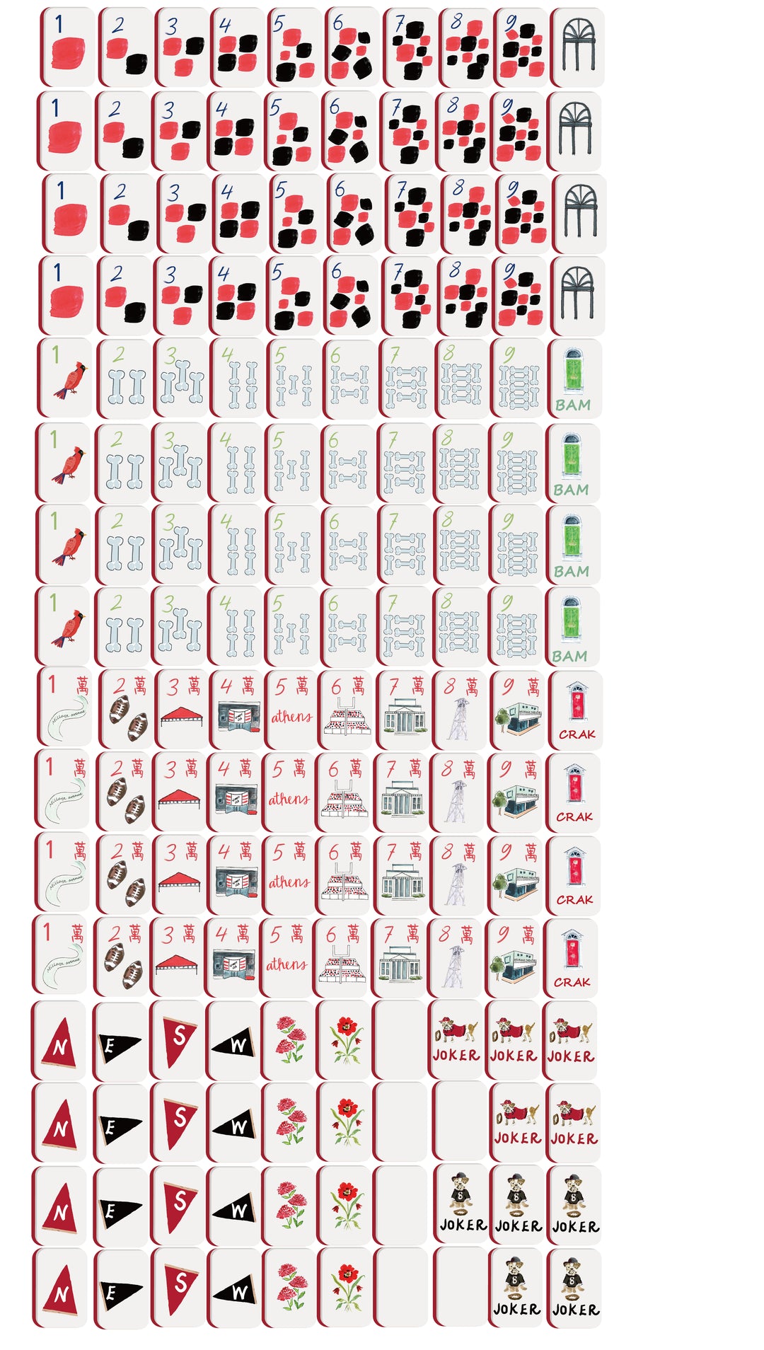 Athens Mahjong Tiles (Preorder)