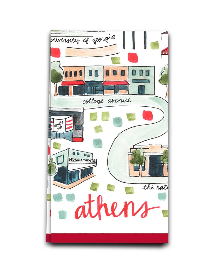 Athens Double-Sided Tea Towel