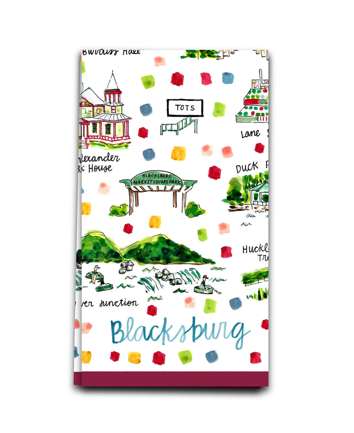 Blacksburg Double-Sided Tea Towel