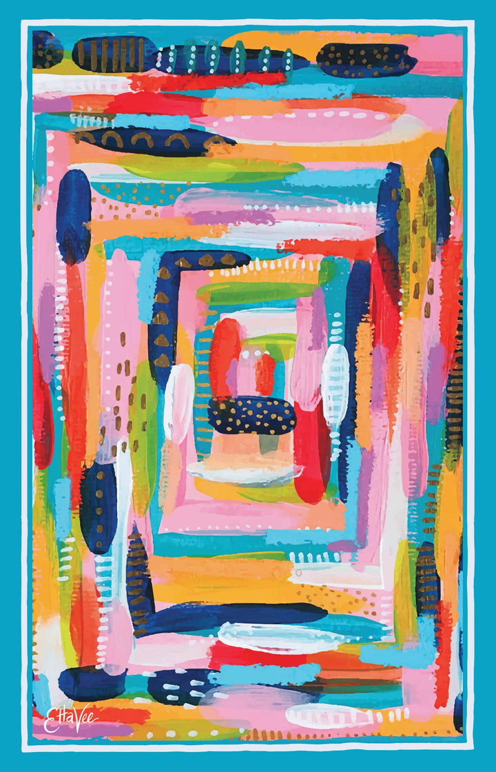 Labyrinth Double-Sided Tea Towel