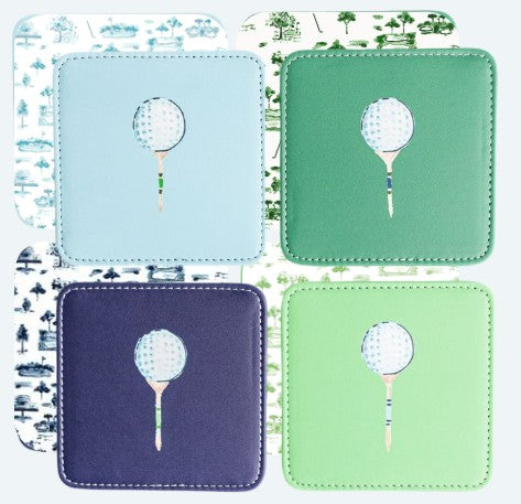 Tee Time Coasters Set of 4