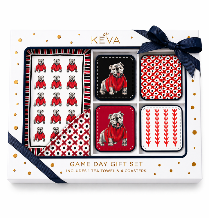 Bulldog in Red Game Gift Set