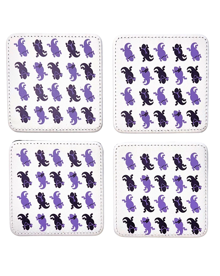 Spirit Frogs (TCU) Coasters, Set of 4