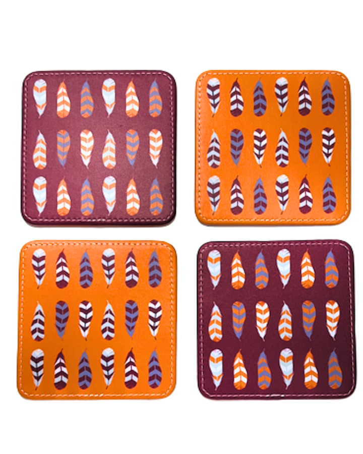 Spirit Hokies Coasters, Set of 4