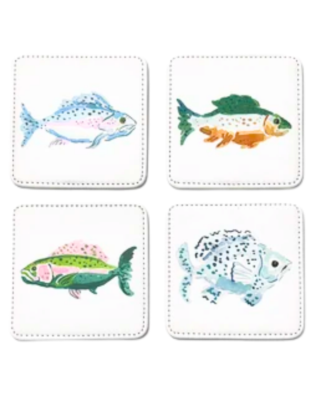 Reel It In Coasters, Set of 4