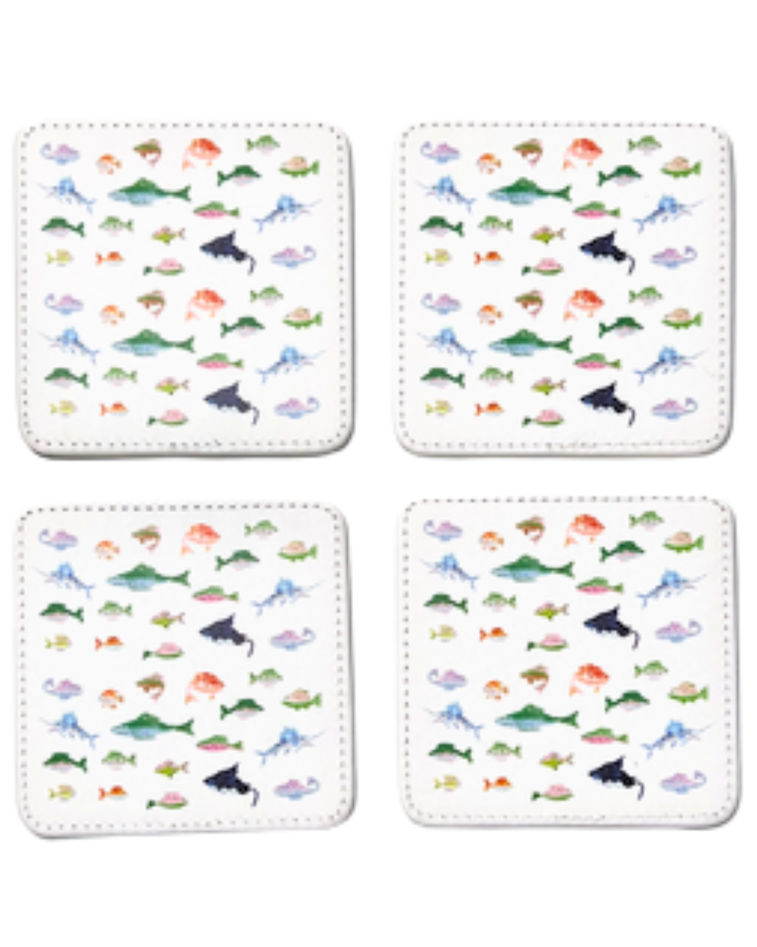 Reel It In Coasters, Set of 4