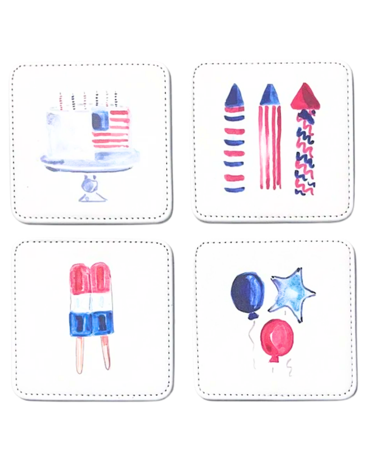 Summer Fun Coasters, Set of 4