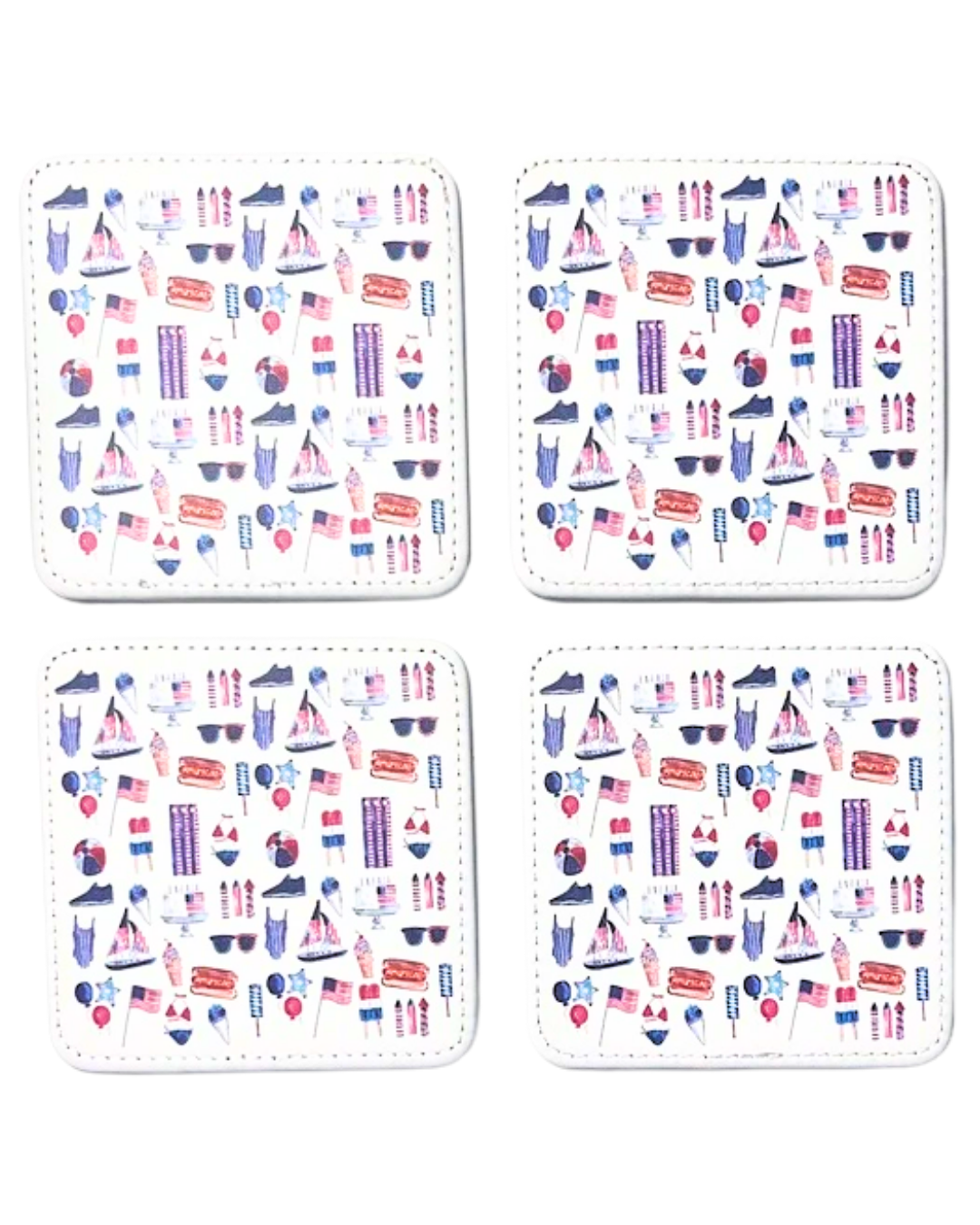 Summer Fun Coasters, Set of 4