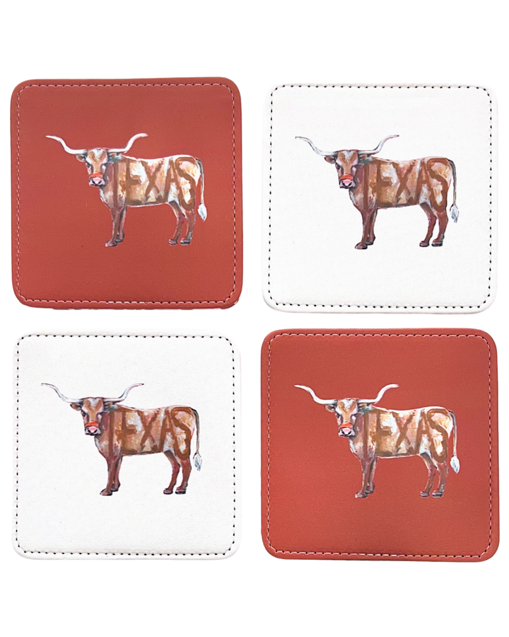 Longhorn Game Day Coasters