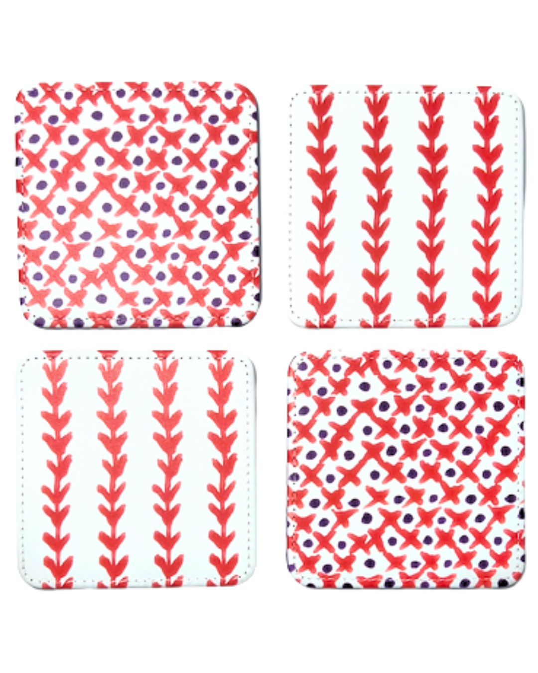 Tiger in Orange Game Day Coasters