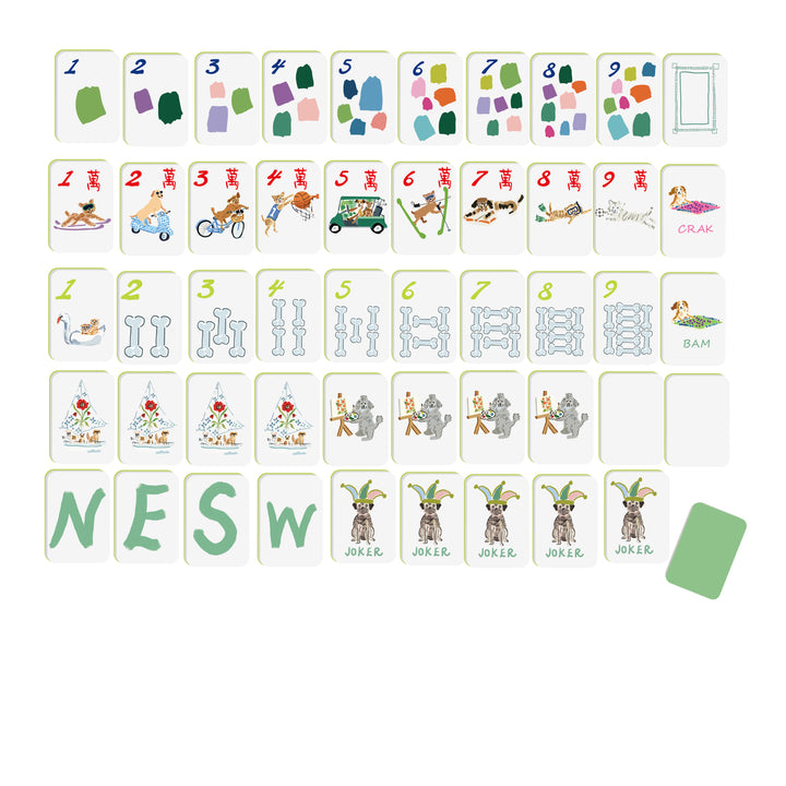 Doggie Dog Mahjong Tiles (Preorder)
