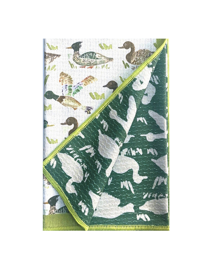 Duck, Duck Double-Sided Tea Towel