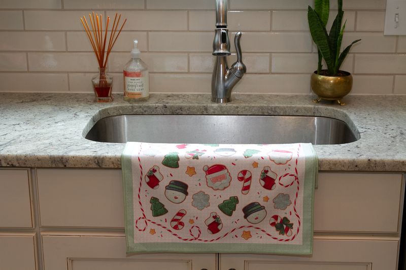 Christmas Cookies Double-Sided Tea Towel