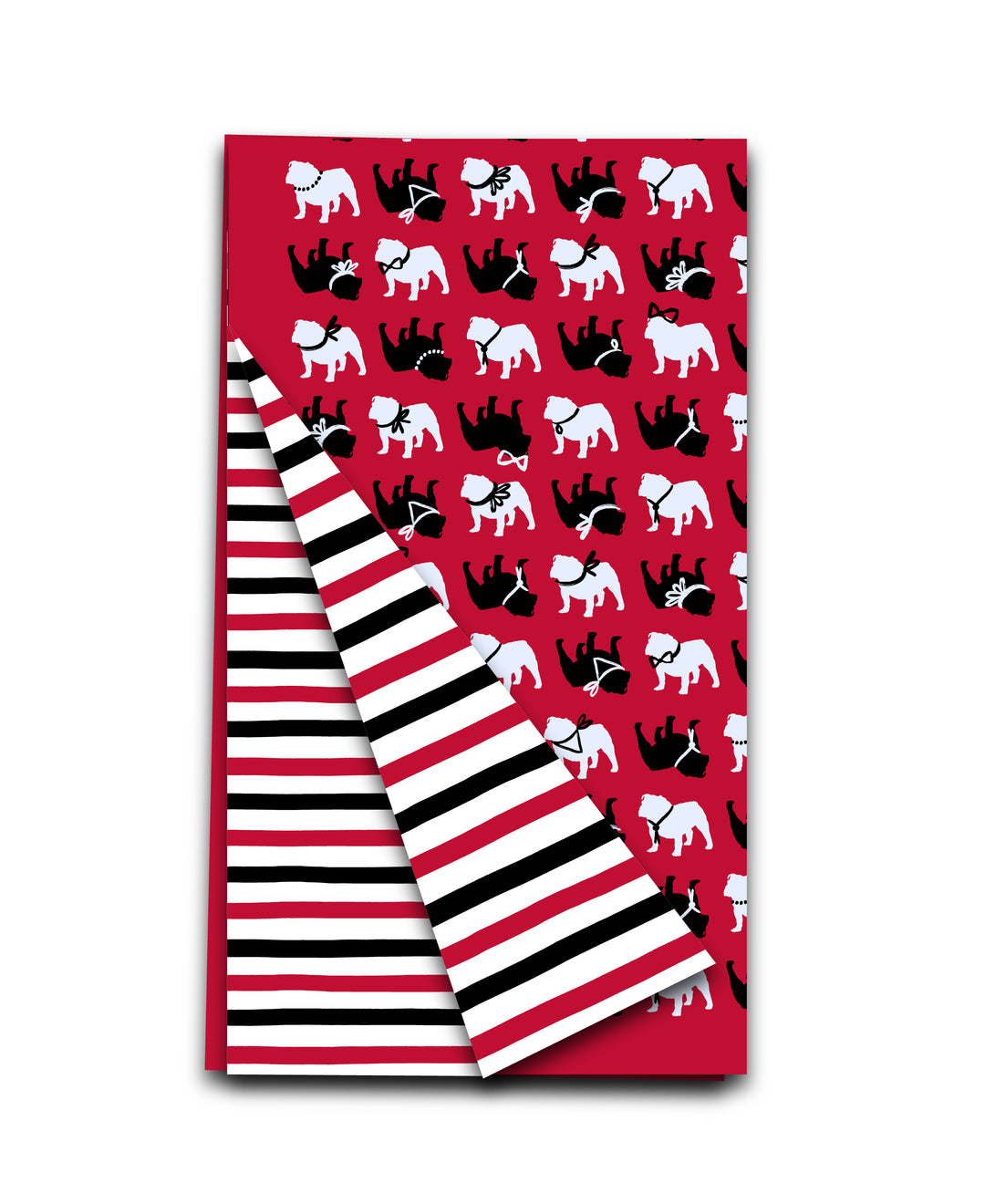 Spirit Bulldog Double-Sided Tea Towel