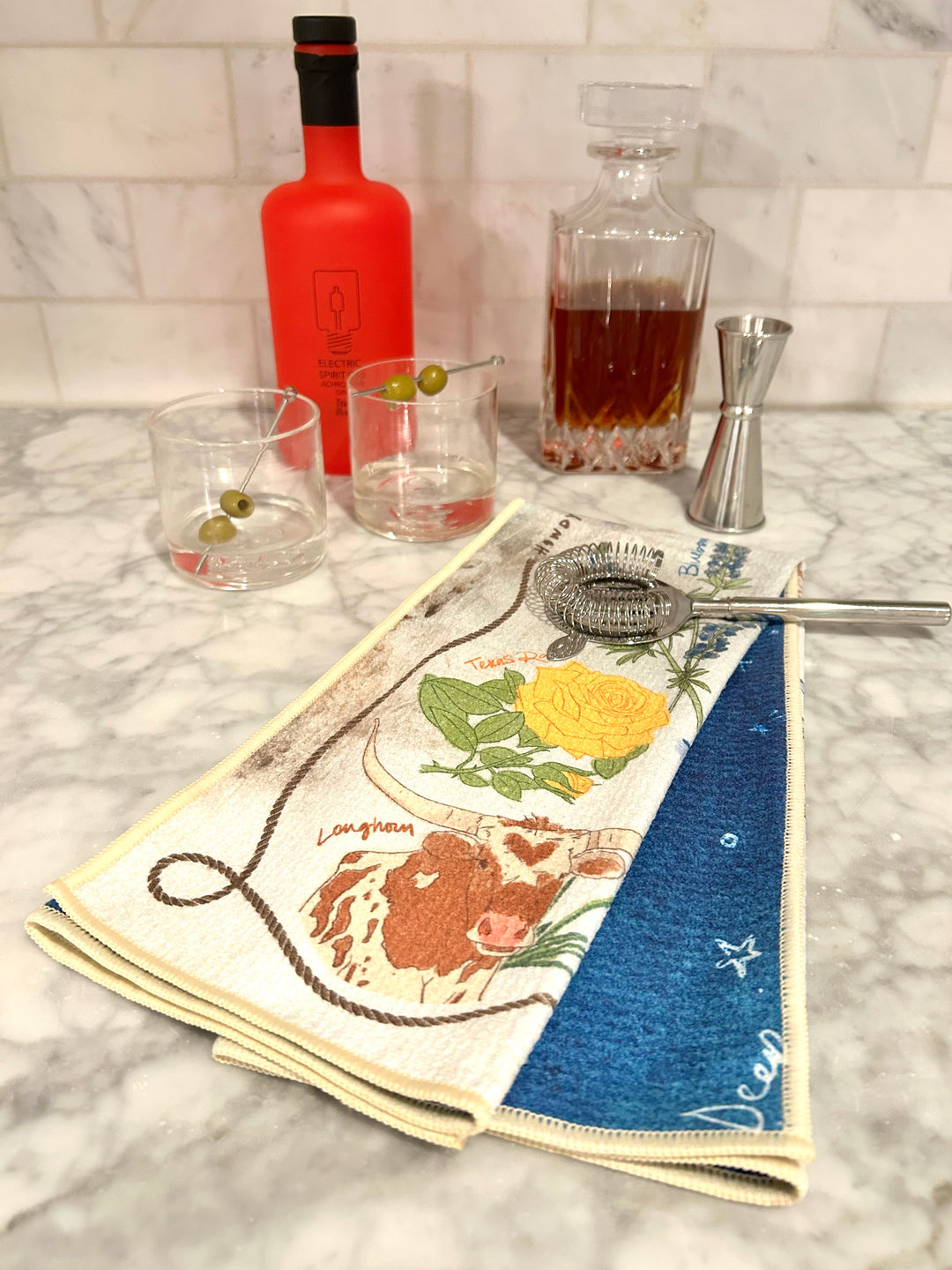 Texas Love Double-Sided Tea Towel