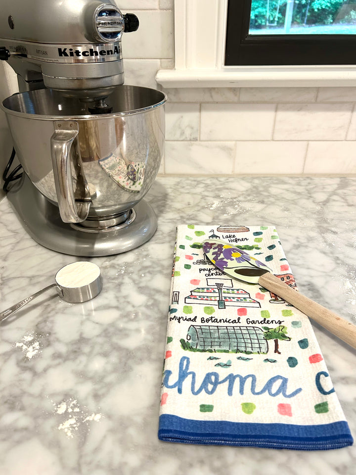Oklahoma City Double-Sided Tea Towel