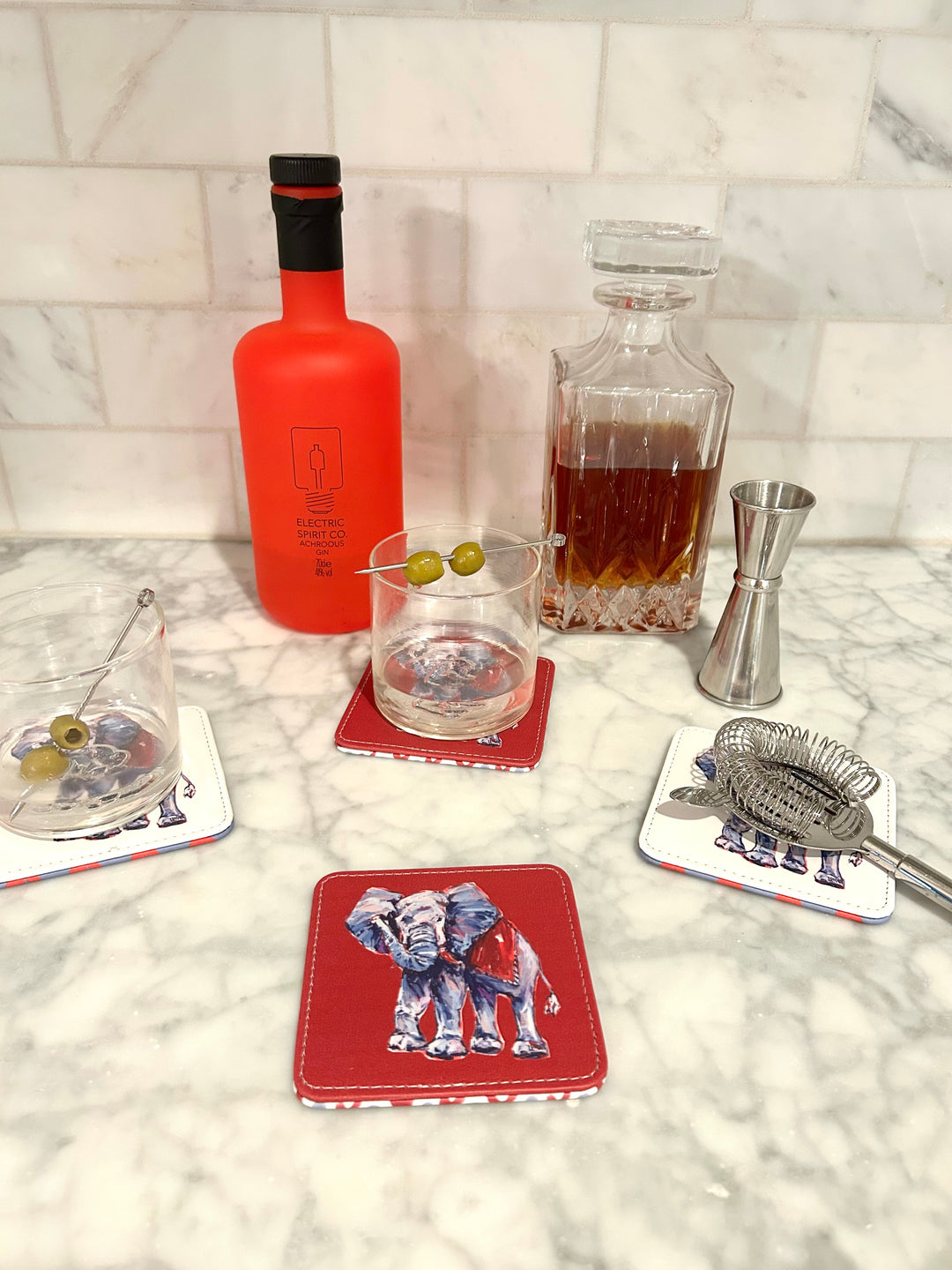 Elephant Game Day Coasters
