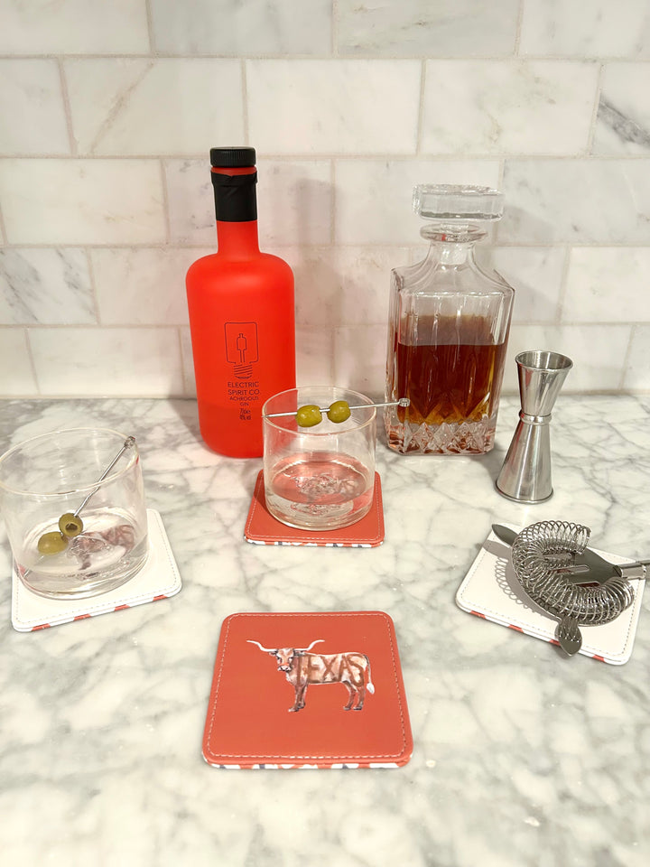 Longhorn Game Day Coasters