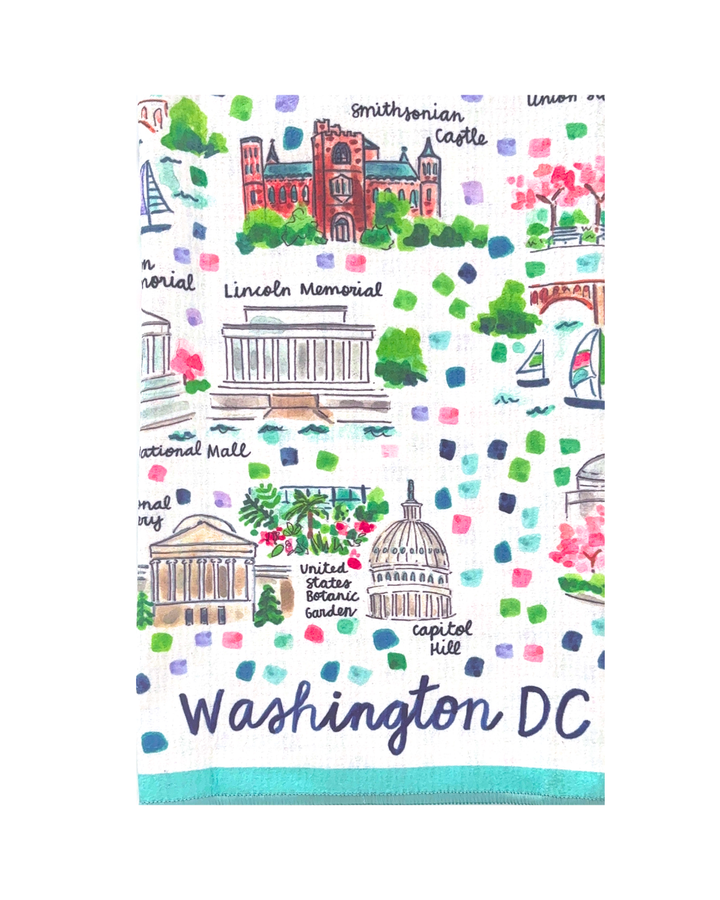 Washington, DC Double-Sided Tea Towel