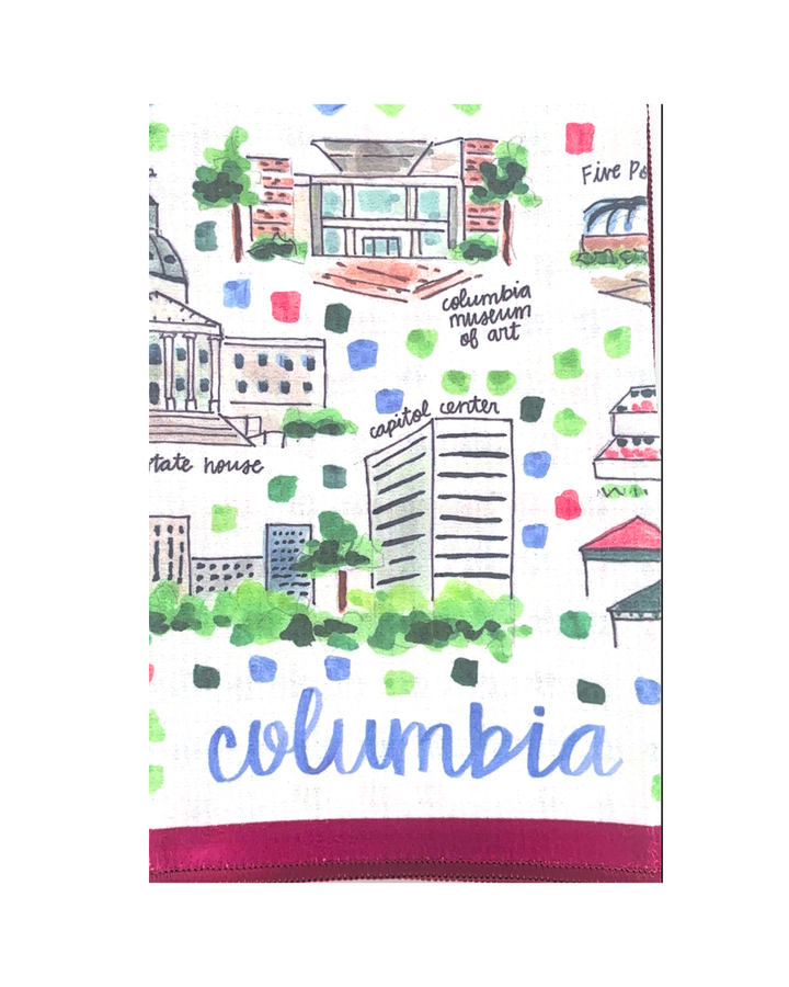 Columbia, SC Double-Sided Tea Towel