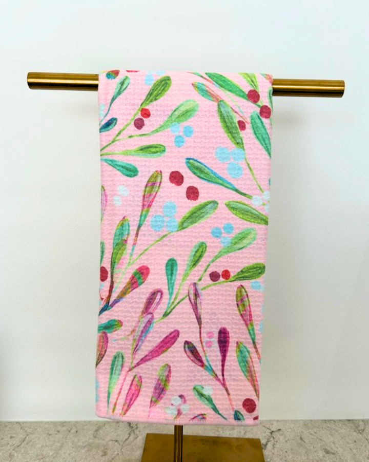 Spruce & Berries Double-Sided Tea Towel