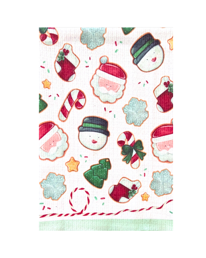 Christmas Cookies Double-Sided Tea Towel