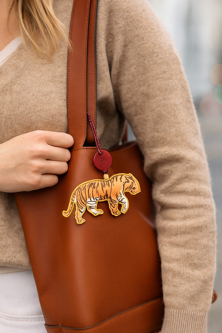 Moon Tiger Bag Charm