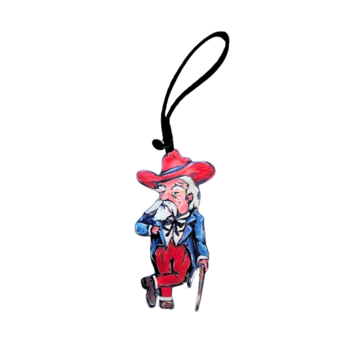 Dapper Gentleman in Navy and Red Game Day Ornament