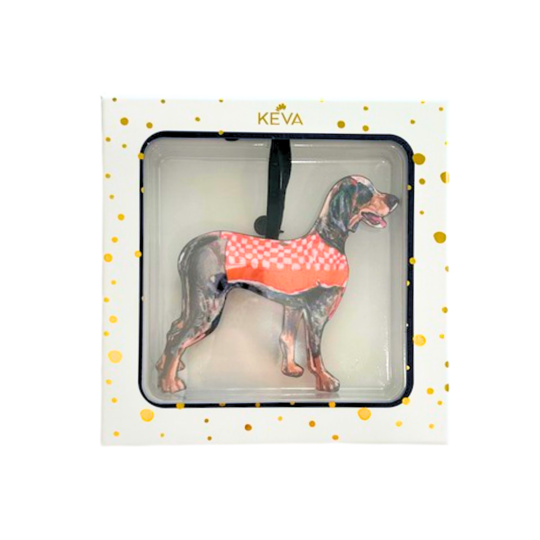 Hound Dog Game Day Ornament