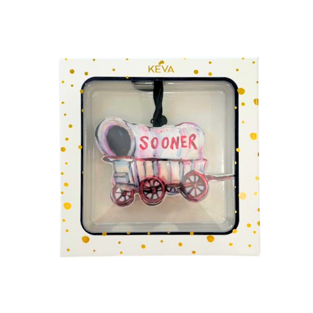 Covered Wagon Game Day Ornament