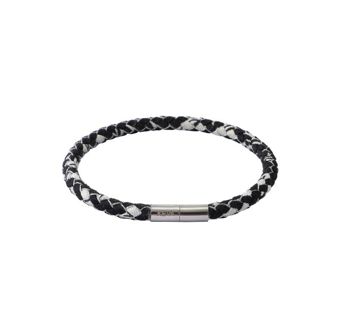 Midnight Braided Silk Bracelet