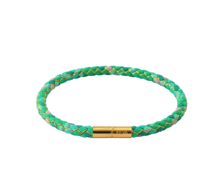 Lucky Jade Braided Silk Bracelet