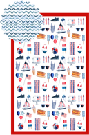 Summer Fun Double-Sided Tea Towel