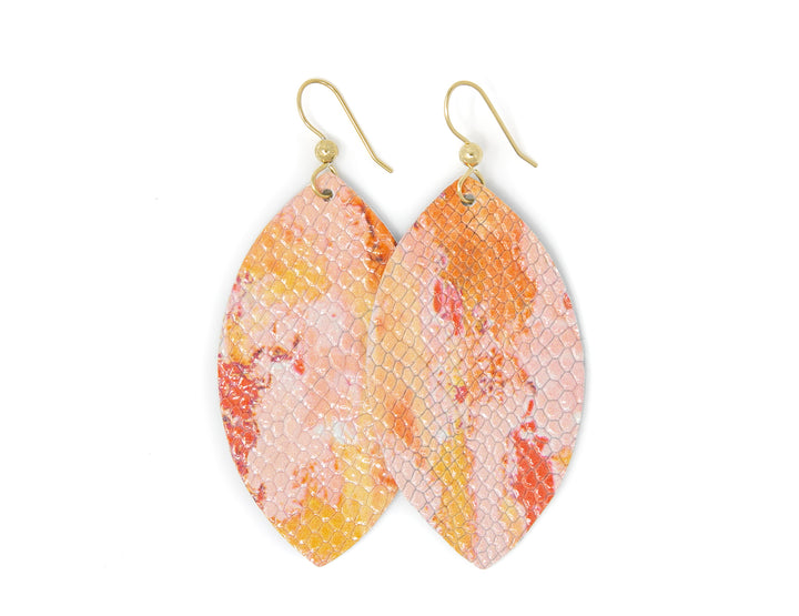 Sunset Leather Earrings