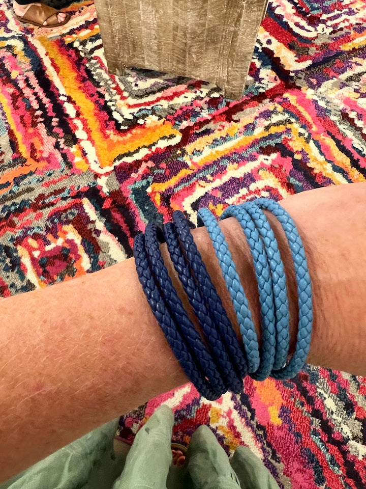 Navy Blue Braided Bracelet