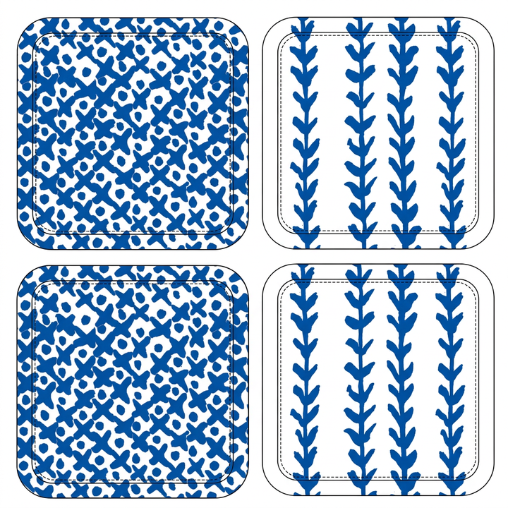 Blue Cat Game Day Coasters